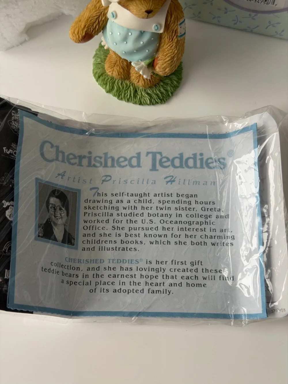🧸 Cherished Teddies Enesco Bear Figurine - “Thanks For Picking My Daisy”